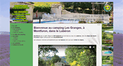 Desktop Screenshot of camping-les-granges-montfuron.fr